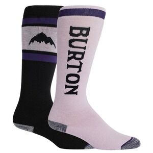 2 pack Burton Womens Weekend Midweight Socks Elderberry Size M/L Ski Hiking Snow